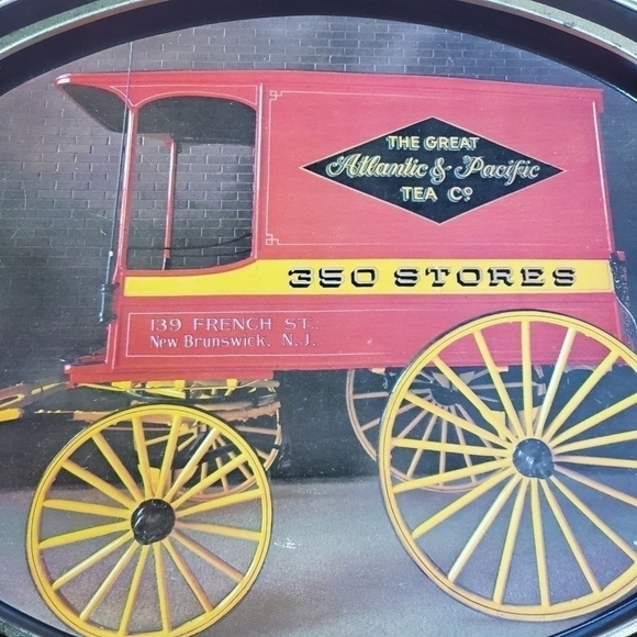Vintage Great Atlantic & Pacific Tea co serving tray - Picture 9 of 9